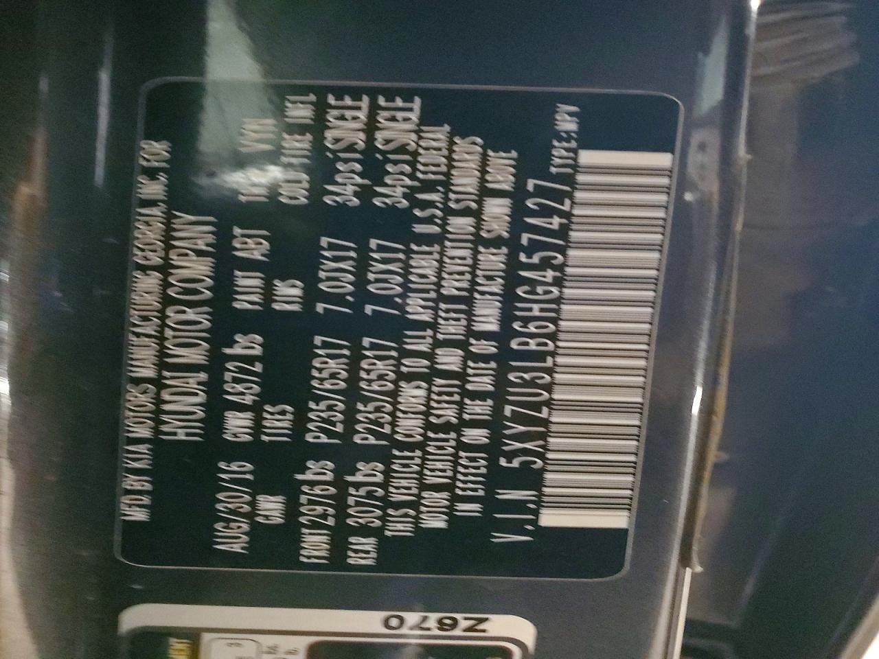 2017 Hyundai Santa fe Sport