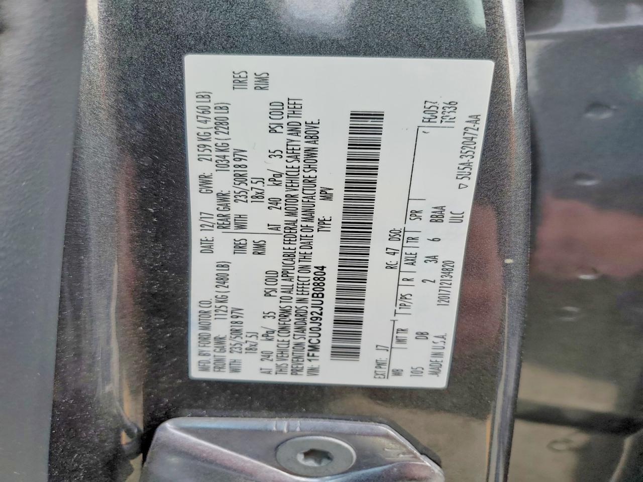 2018 Ford Escape Titanium