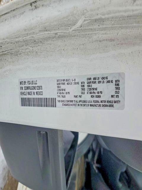 2022 Dodge RAM Promaster 3500 Utility / Service Van