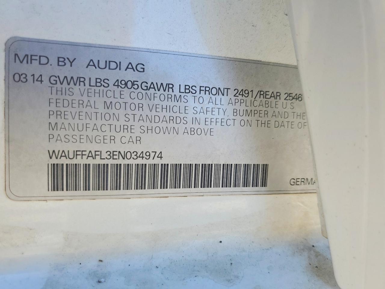 2014 Audi A4 Premium Plus