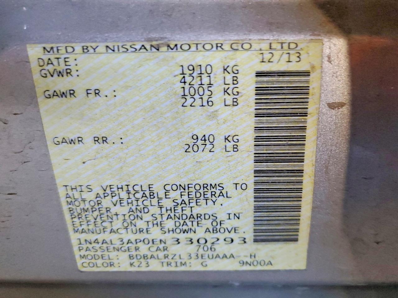 2014 Nissan Altima 2.5