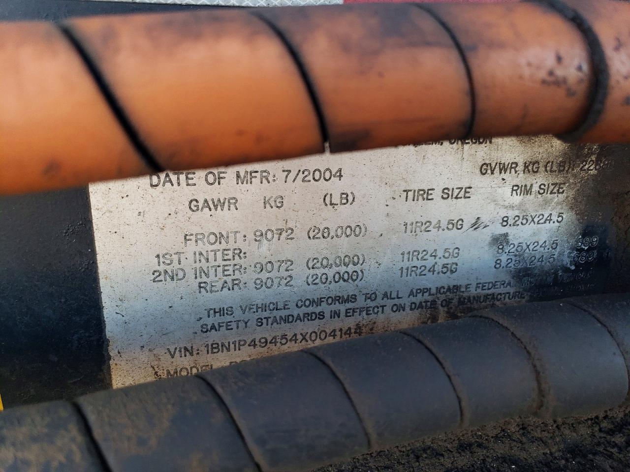 2005 Beall End Dump pup Trailer