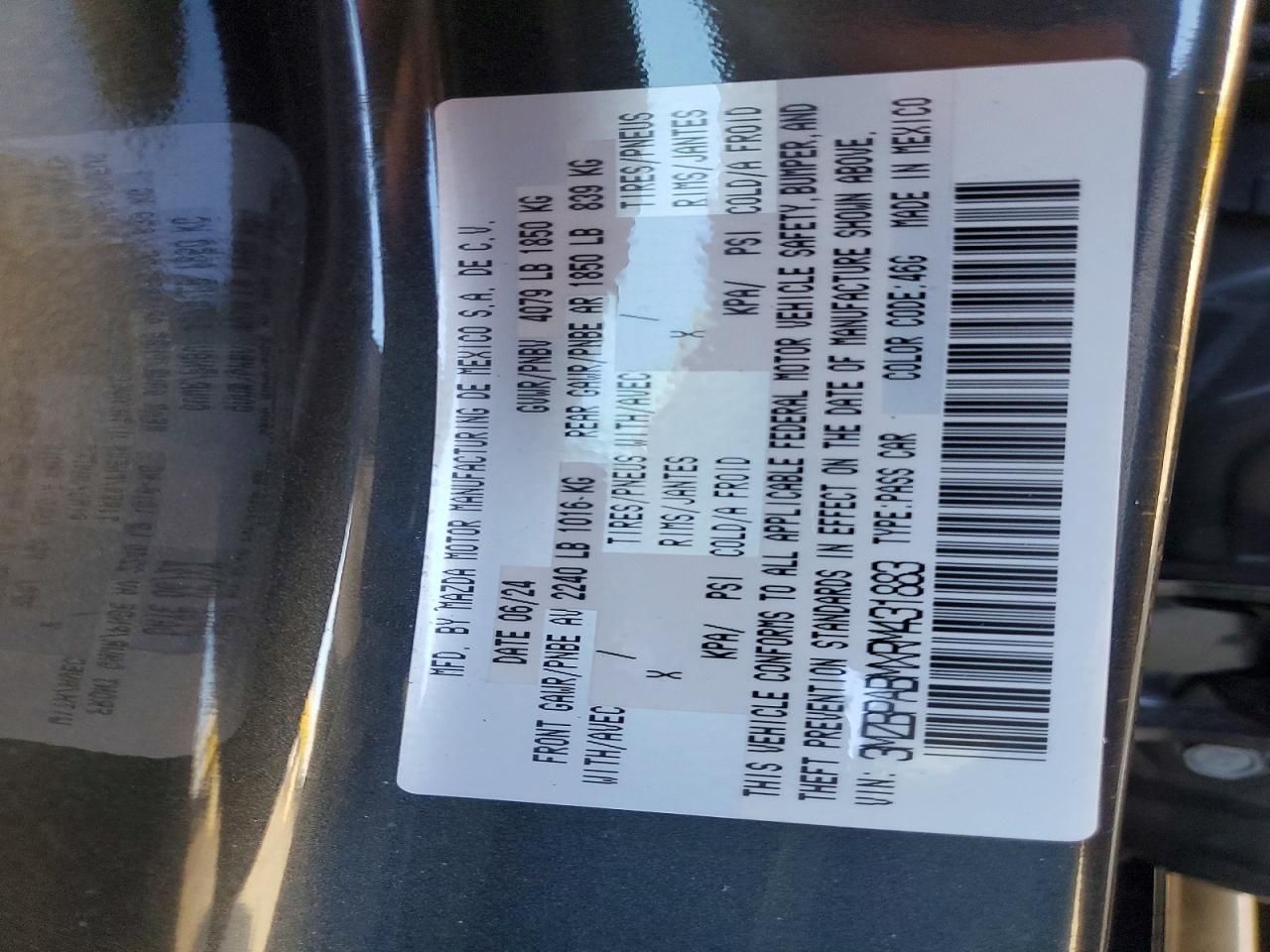 2024 Mazda 3 Select Sport