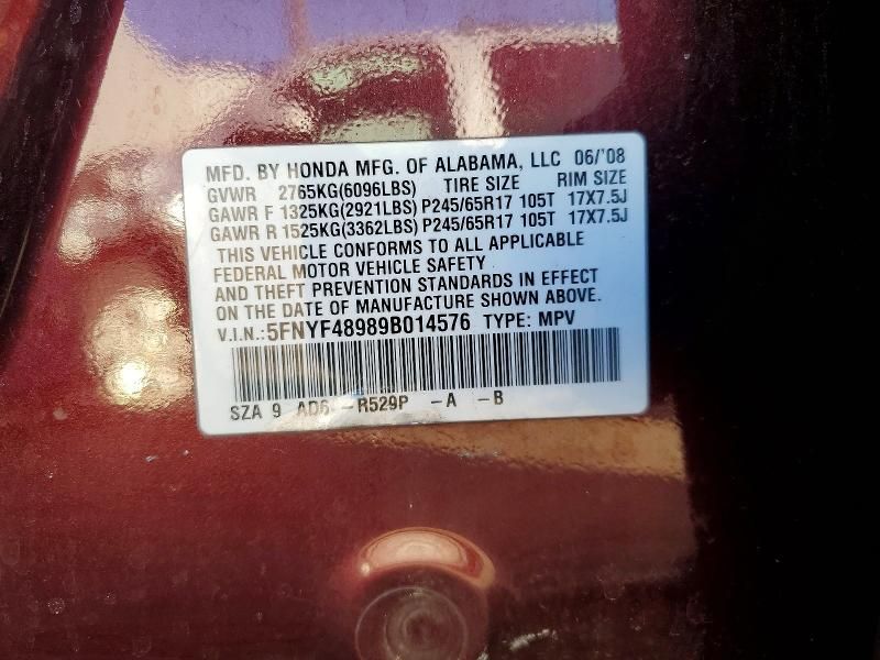 2009 Honda Pilot Touring