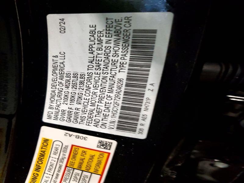 2024 Honda Accord Hybrid Sport-l