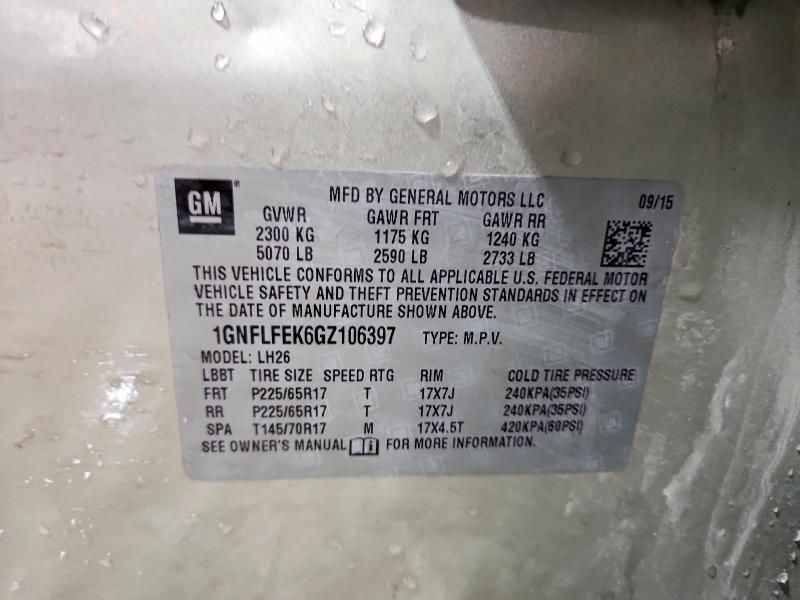 2016 Chevrolet Equinox lt