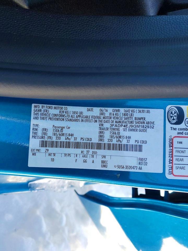 2016 Ford Fiesta se