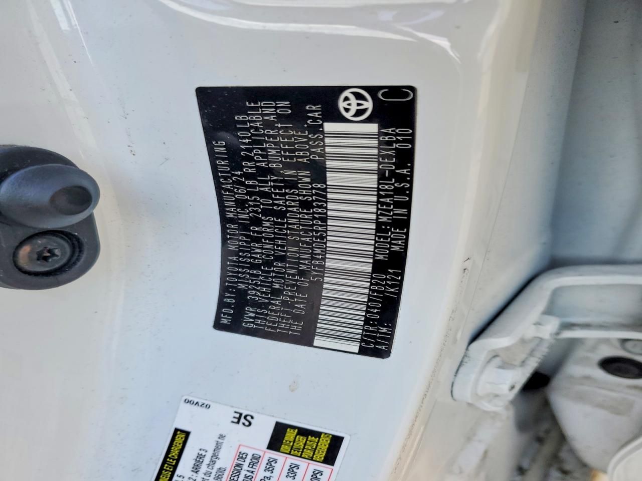 2024 Toyota Corolla le