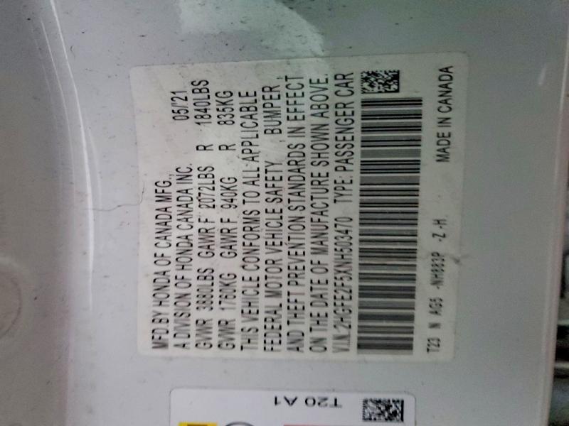 2022 Honda Civic Sport