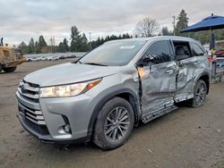 Toyota salvage cars for sale: 2019 Toyota Highlander Hybrid