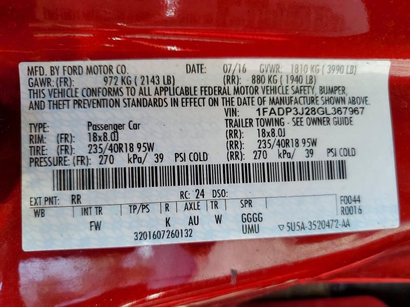 2016 Ford Focus Titanium