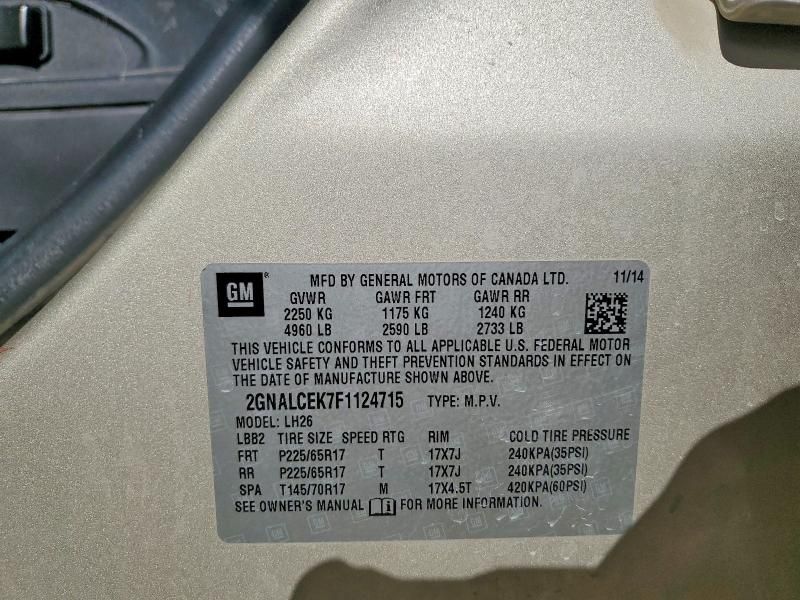 2015 Chevrolet Equinox lt