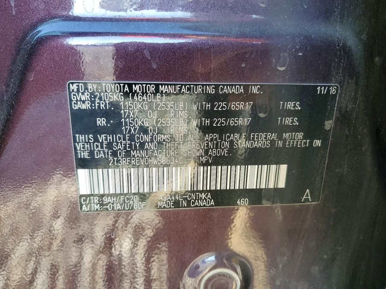 2017 Toyota Rav4 xle