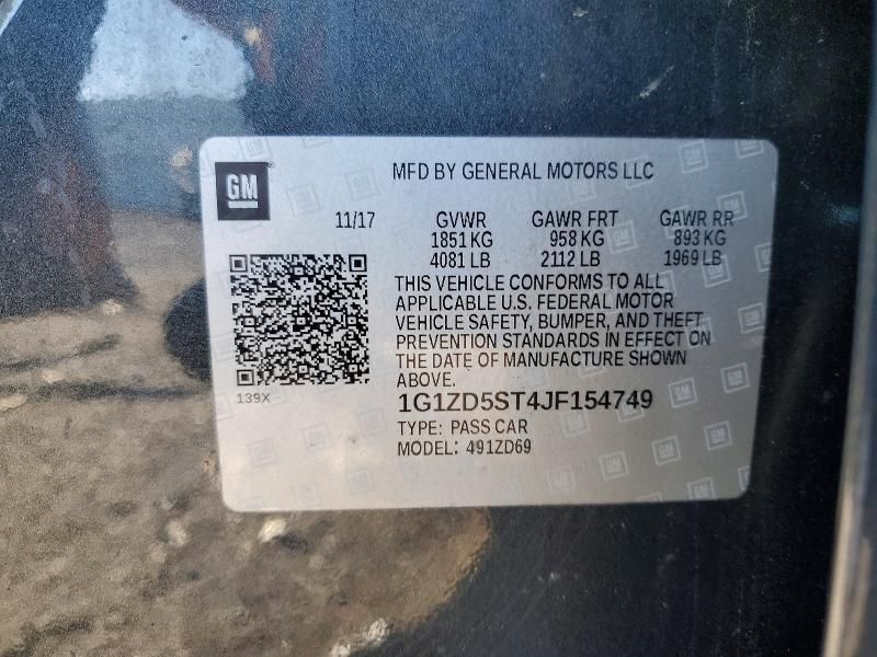 2018 Chevrolet Malibu lt