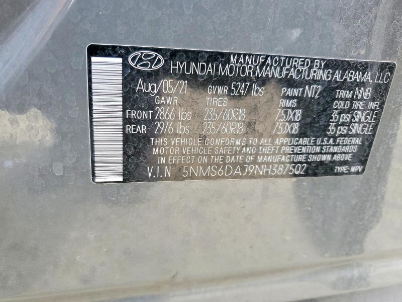 2022 Hyundai Santa fe sel