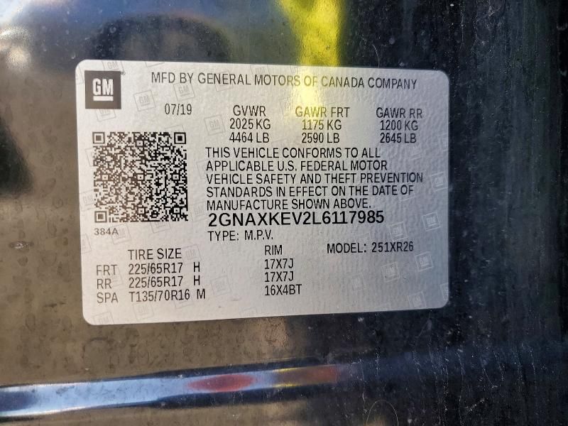 2020 Chevrolet Equinox lt