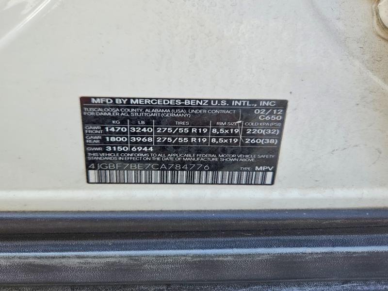 2012 Mercedes-Benz Gl 450 4matic