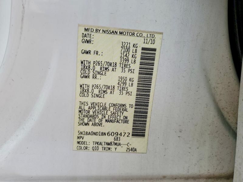 2011 Nissan Armada sv