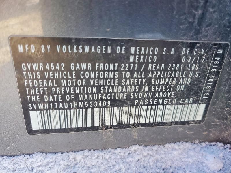 2017 Volkswagen Golf Alltrack s