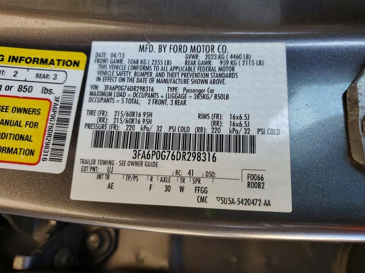 2013 Ford Fusion s