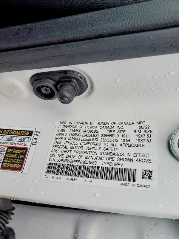 2022 Honda Cr-v Touring