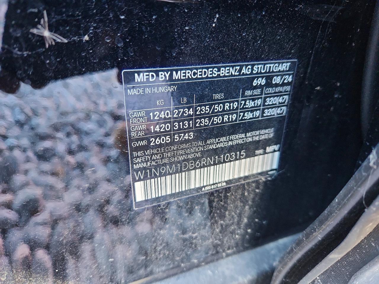 2024 Mercedes-Benz Eqb 350 4matic
