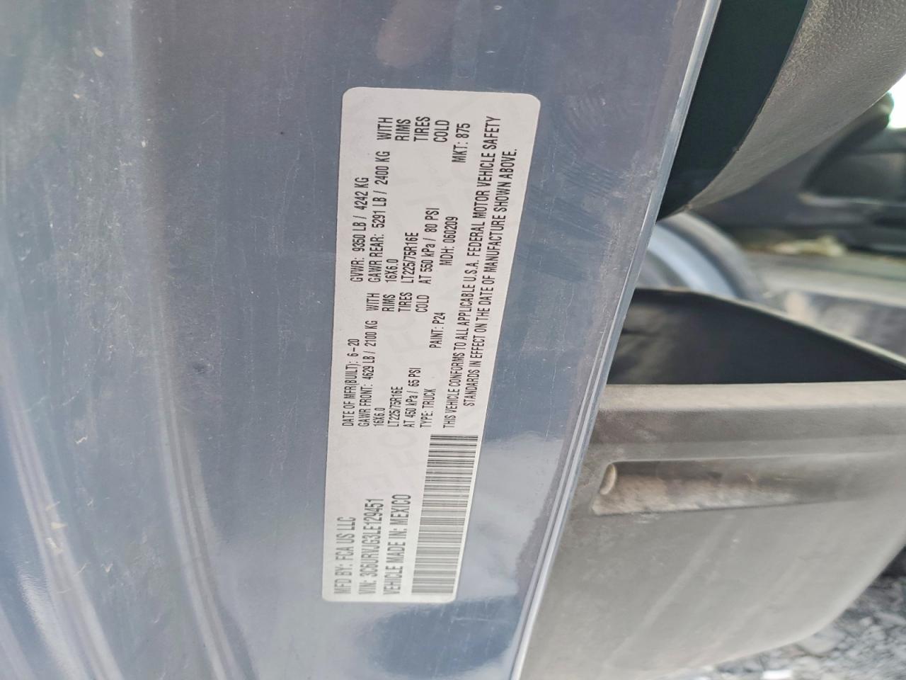 2020 Dodge RAM Promaster 3500 Delivery Van