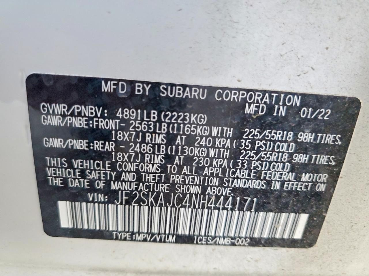 2022 Subaru Forester Sport