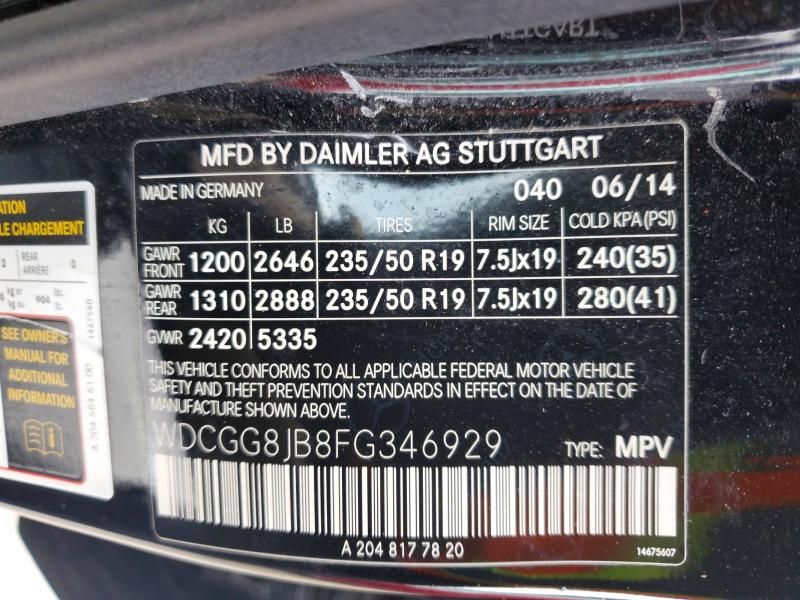 2015 Mercedes-Benz Glk 350 4matic