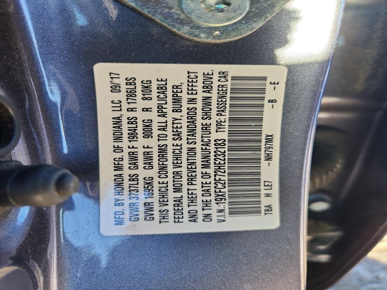 2017 Honda Civic ex