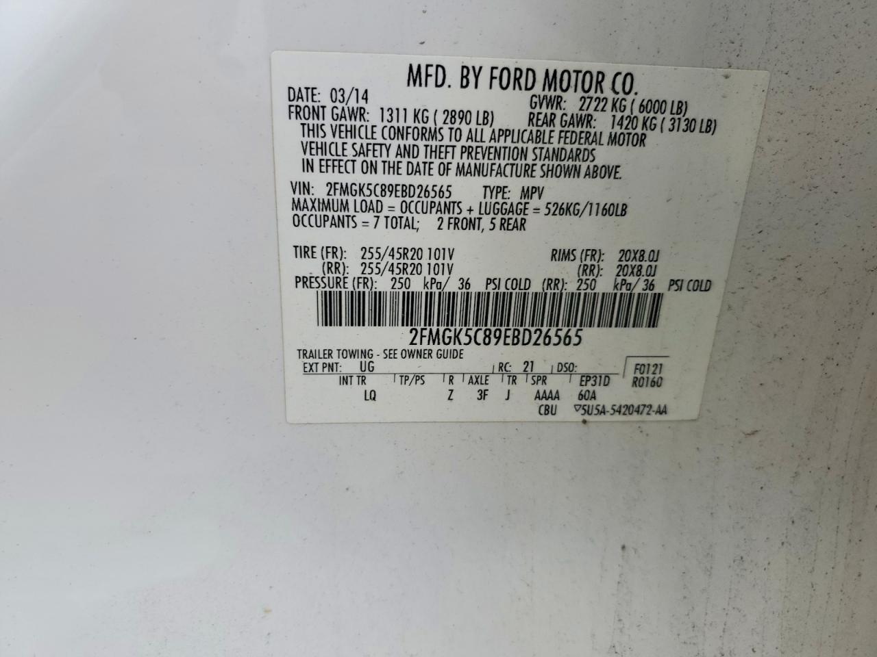 2014 Ford Flex sel