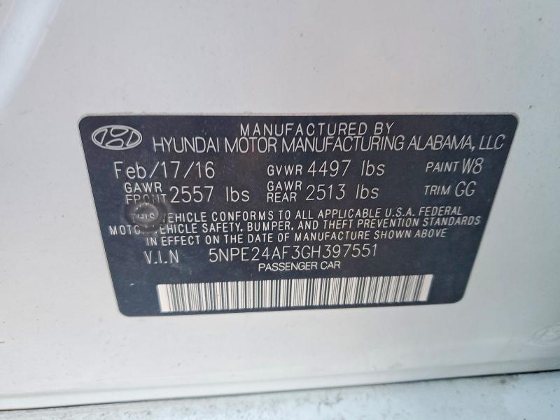 2016 Hyundai Sonata se