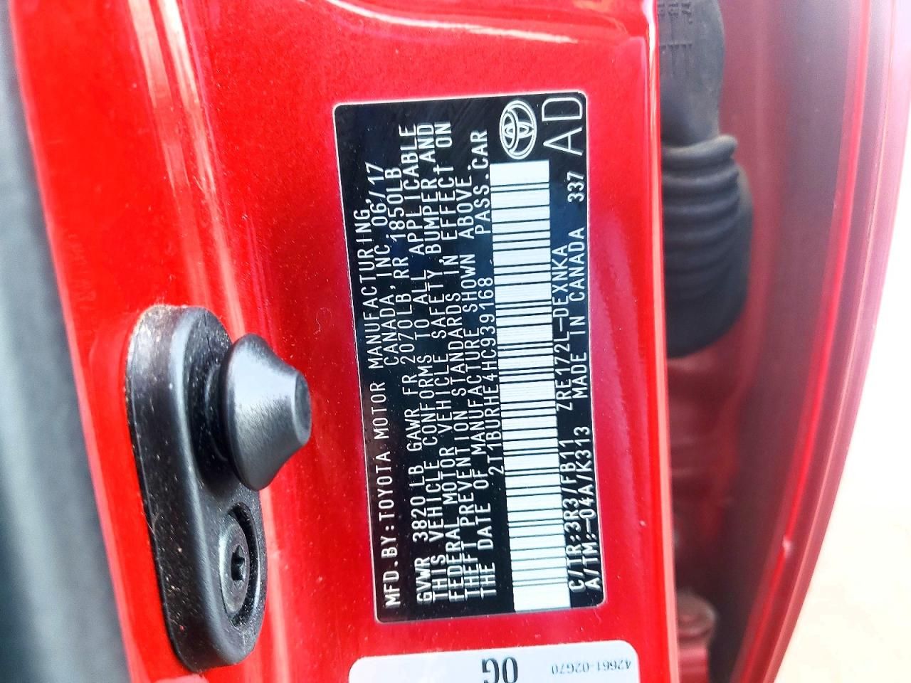 2017 Toyota Corolla l