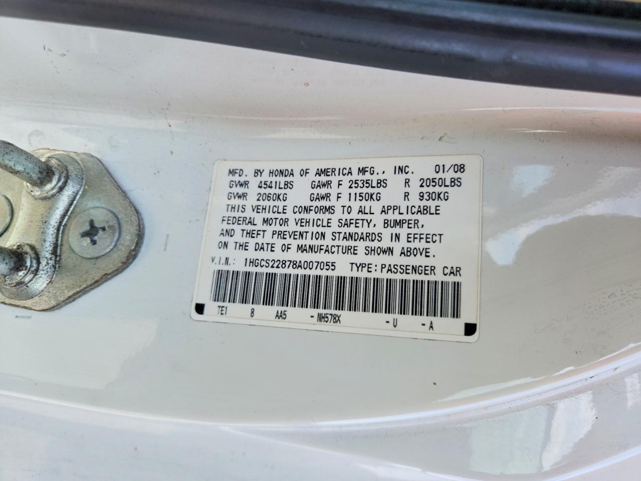 2008 Honda Accord exl