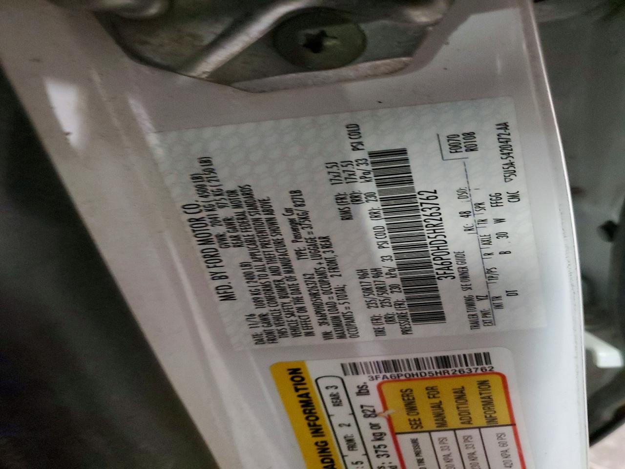 2017 Ford Fusion se