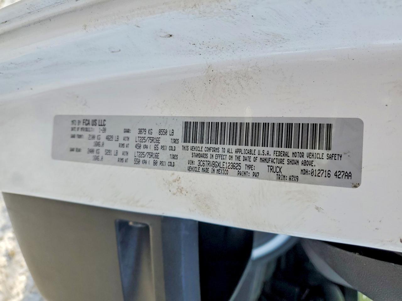 2020 Dodge RAM Promaster 1500 1500 High