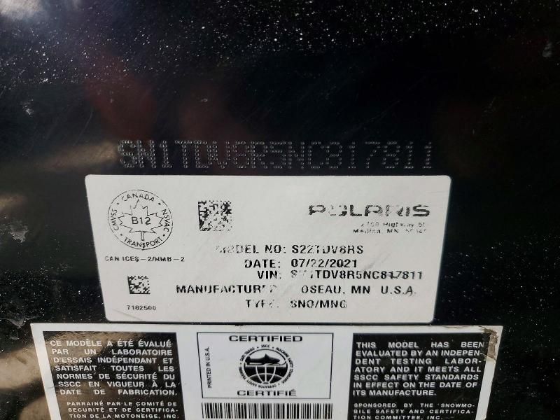 2022 B50s Polaris VR 1 850