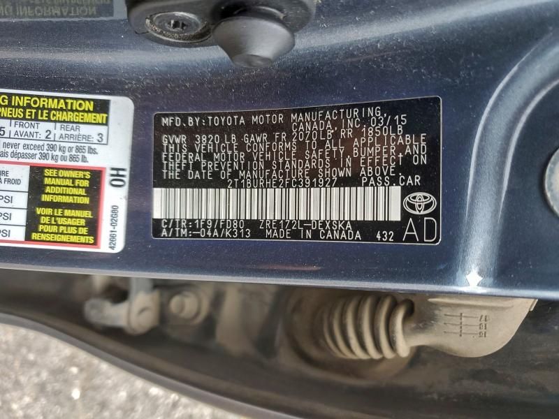 2015 Toyota Corolla l