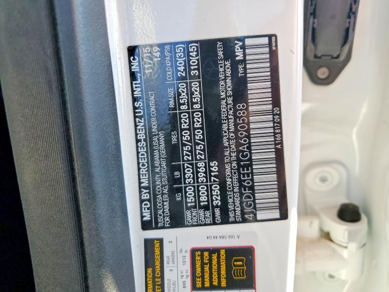 2016 Mercedes-Benz Gl 450 4matic