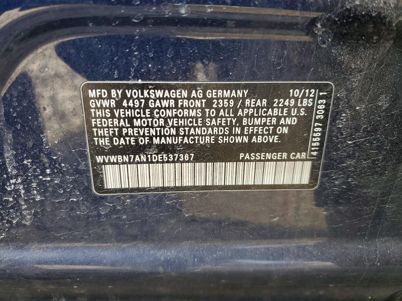 2013 Volkswagen Cc Sport