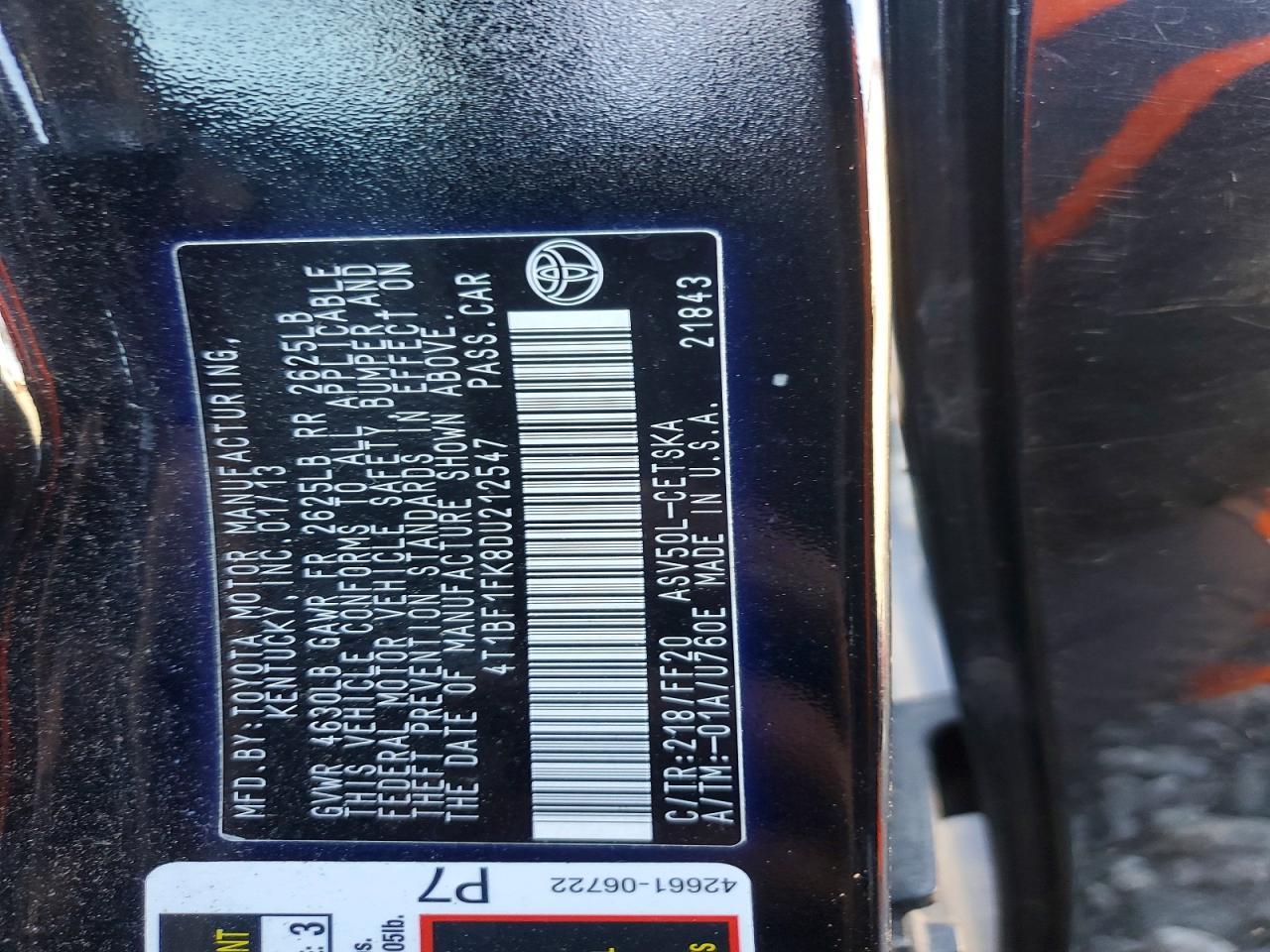 2013 Toyota Camry l