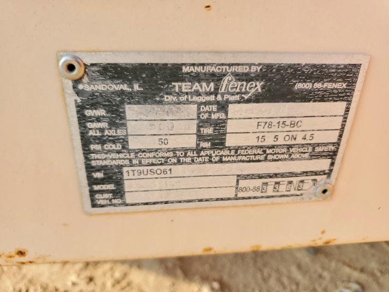 2001 Fenx 2001 Team Fenex Manhole Support Trailer