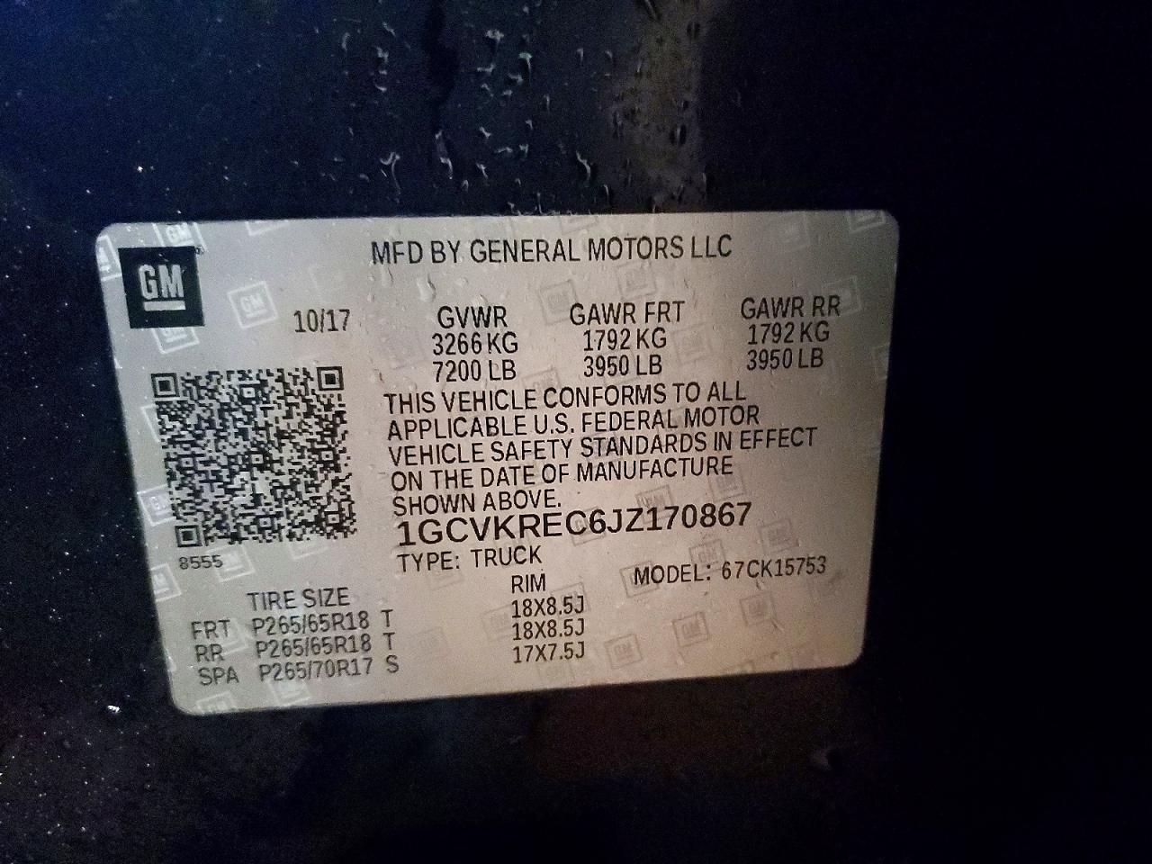 2018 Chevrolet Silverado K1500 lt