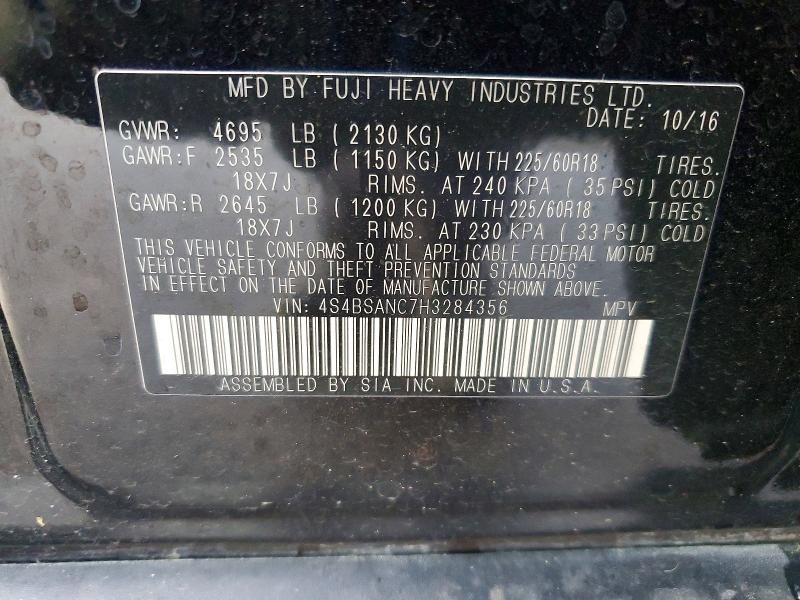 2017 Subaru Outback 2.5i Limited