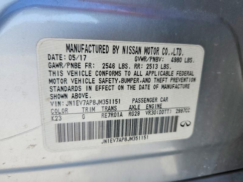 2018 Infinity Q50 3.0t Luxe