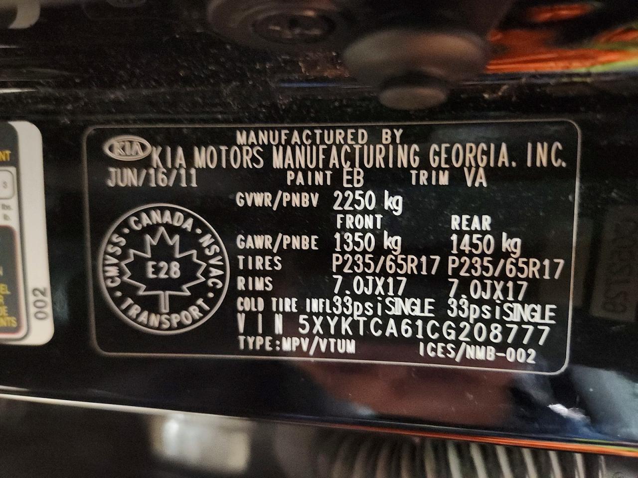 2012 KIA Sorento Base