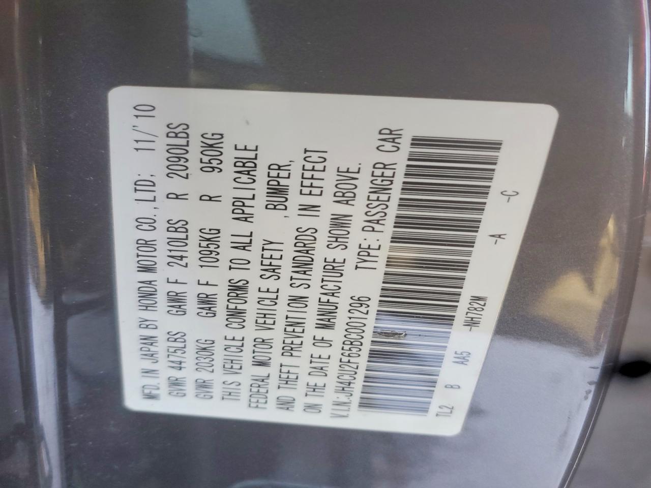 2011 Acura Tsx Tech