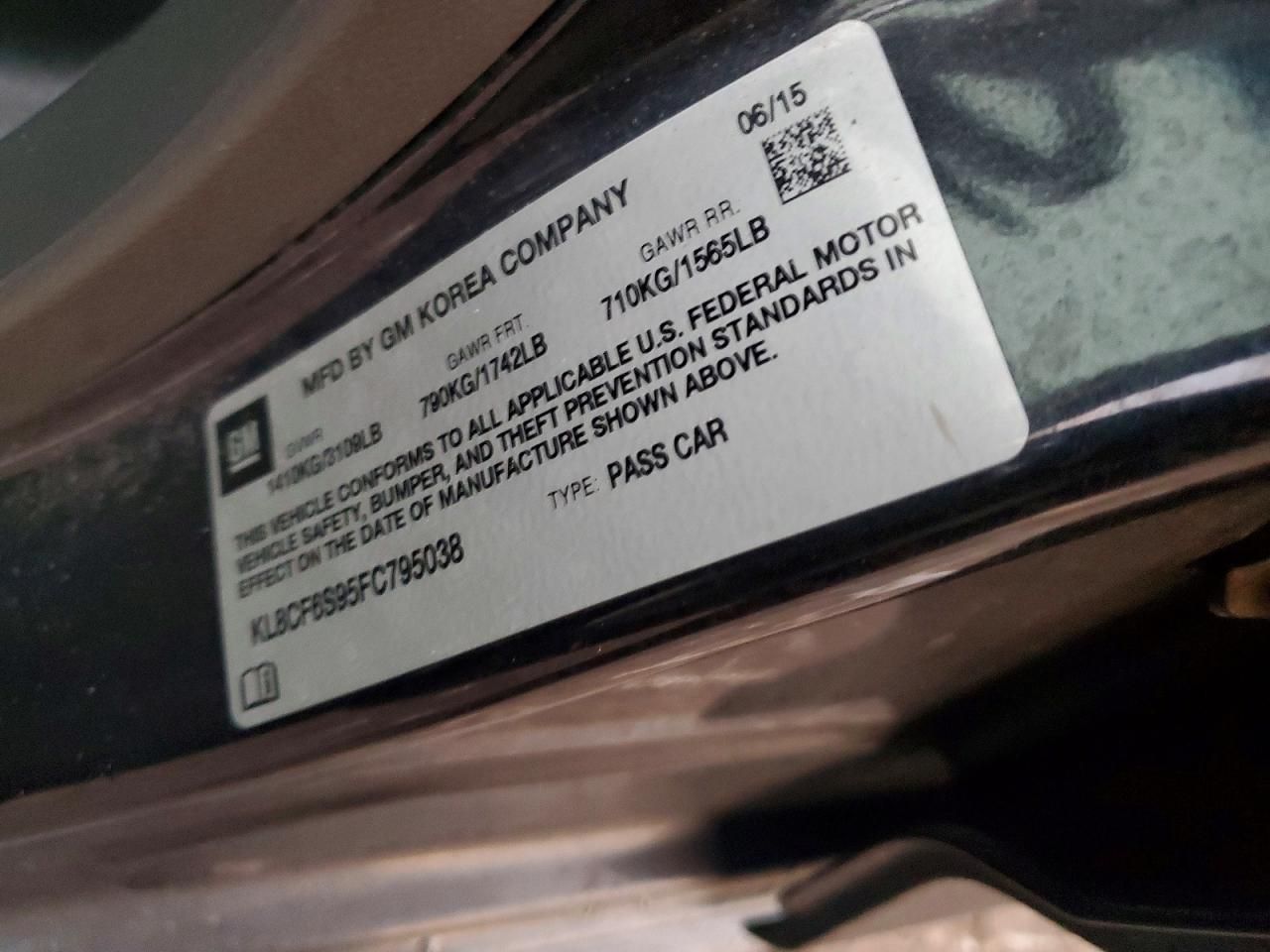 2015 Chevrolet Spark 2LT