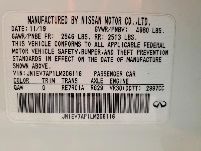 2021 Infiniti Q50 Pure