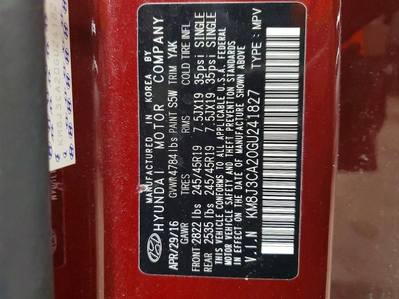 2016 Hyundai Tucson Limited